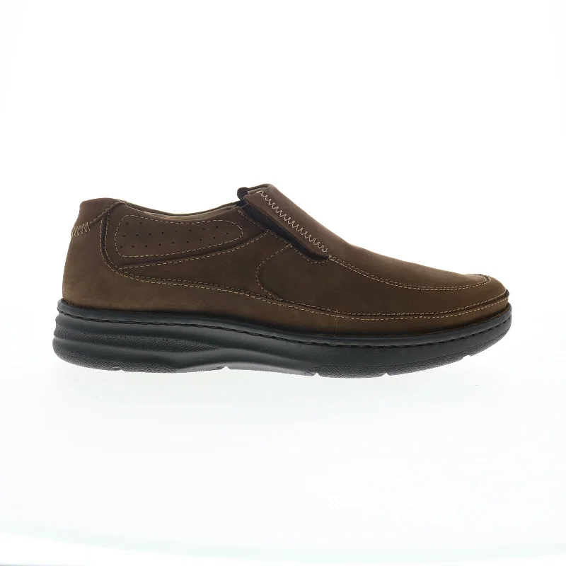 Fashionable Work Sneakers Drew Bexley 43919-65 Mens Brown Nubuck Loafers & Slip Ons Casual Shoes