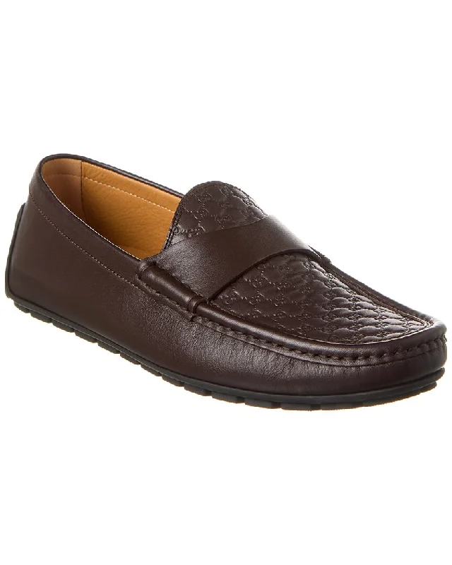 Outdoor Sneakers Collection Gucci Microguccissima Leather Driver