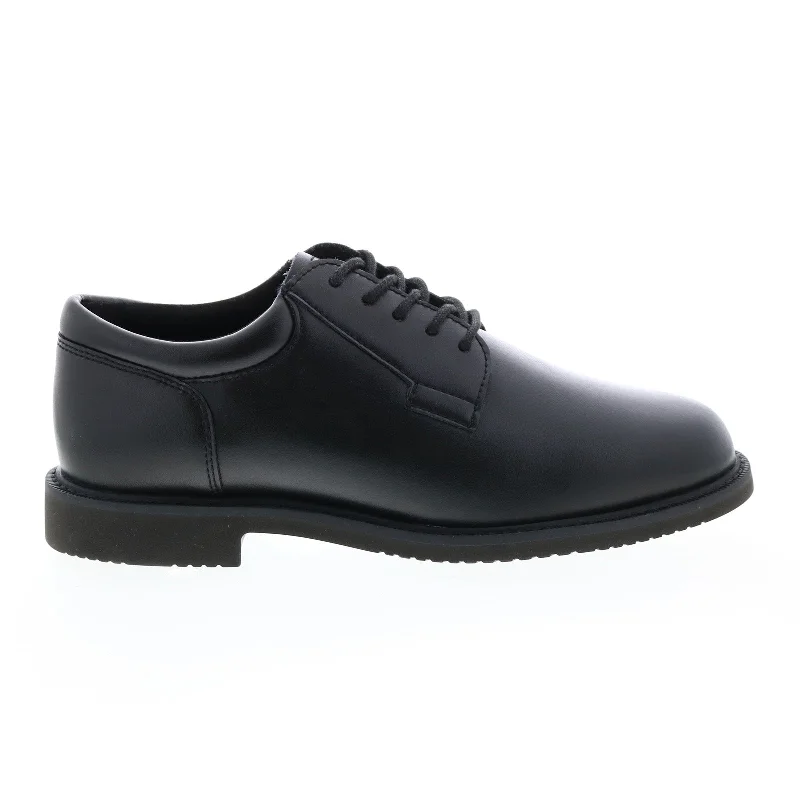 High Fashion Work Boots Bates Sentry Lux High Shine E01850 Mens Black Wide Plain Toe Oxfords Shoes