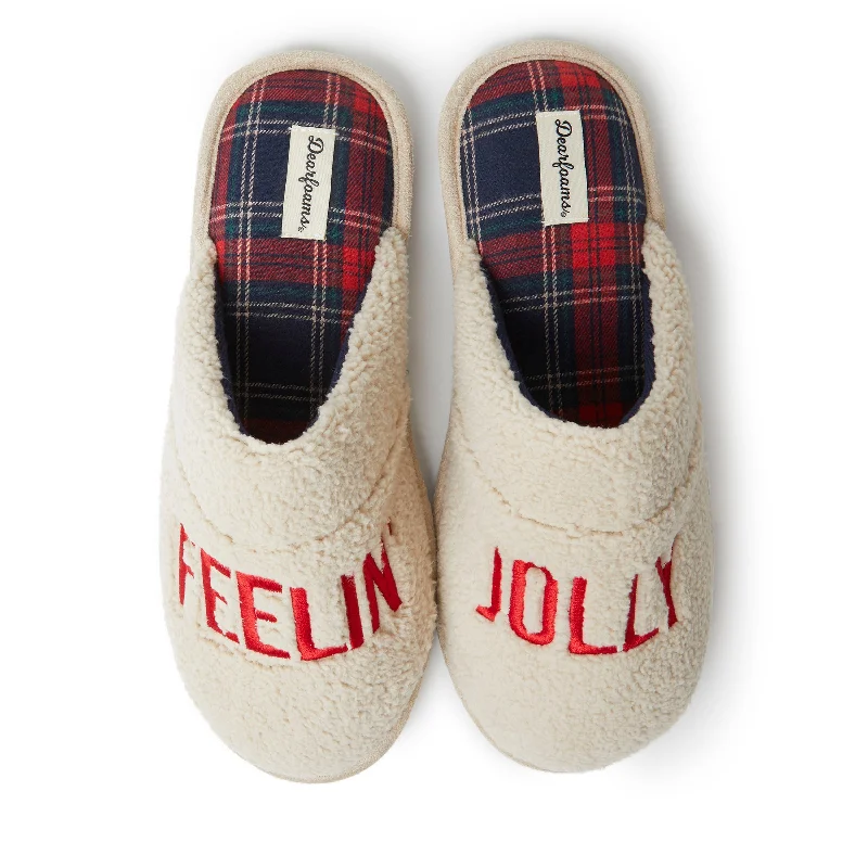High Fashion Footwear Dearfoams Mens Tyler Holiday Scuff