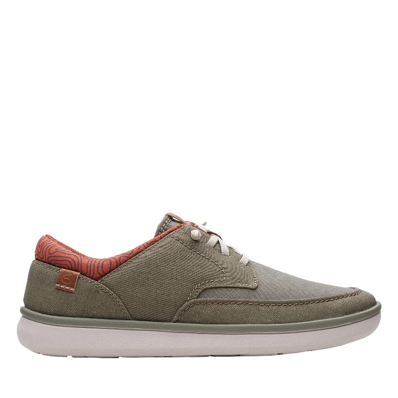 Trendy Boots Online Clarks Cantal Low 26166482 Mens Green Oxfords & Lace Ups Casual Shoes