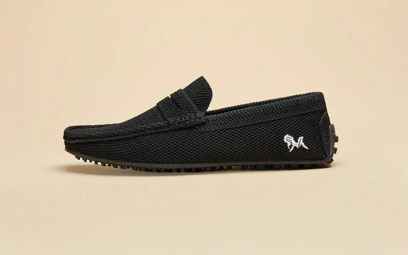 Breathable Hiking Footwear ReLive Knit Loafers : Jet Black