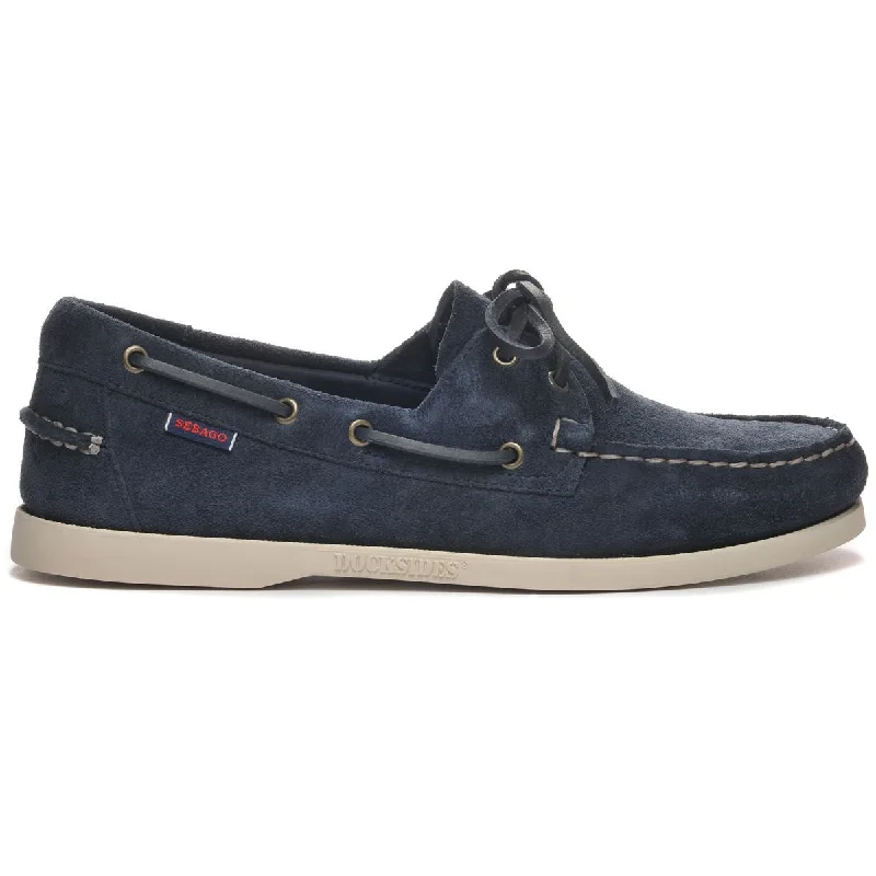 Stylish Work Sneakers Portland Roughout - Navy Blue