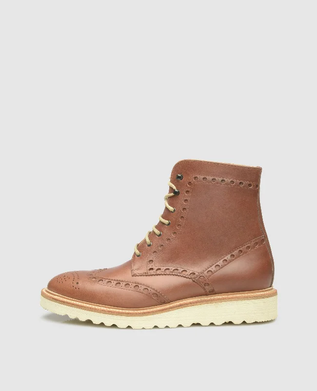 Comfortable Formal Footwear No. 657 - Nut brown