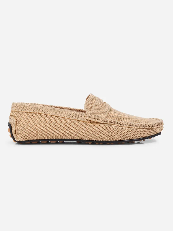 Best Winter Sneakers Men's Beige Moc Toe Sued Finish Casual Loafer (IX4109)