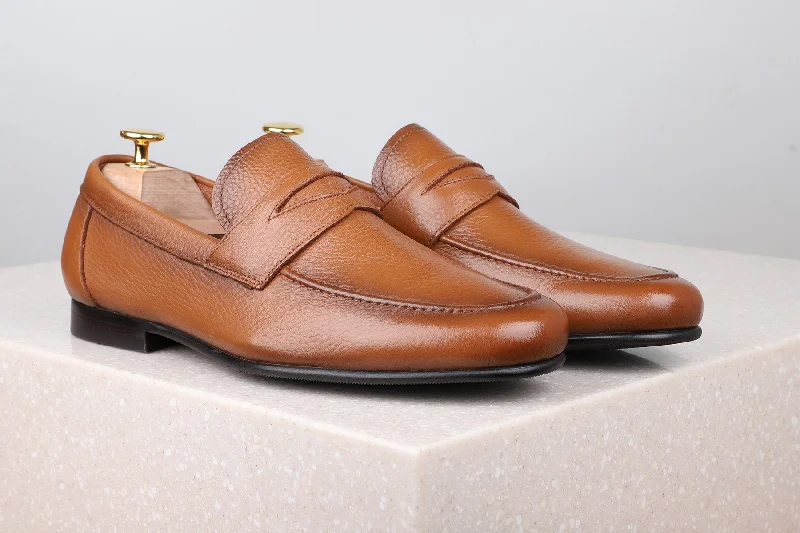Best Sneakers For Work Formal Slippons-Brown