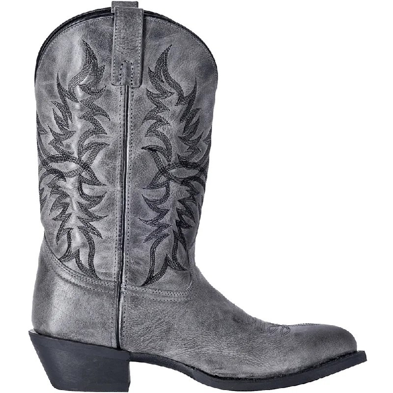 Best Dress Shoes Harding Embroidered Round Toe Pull On Cowboy Boots