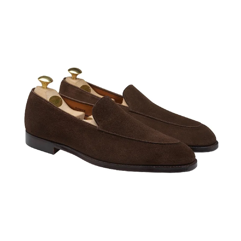 Breathable Hiking Boots Cannes Dark Brown Calf Suede