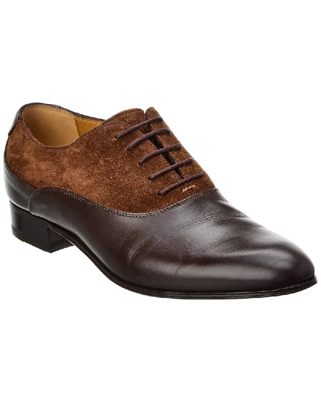 Classic Hiking Footwear Gucci Leather & Suede Loafer