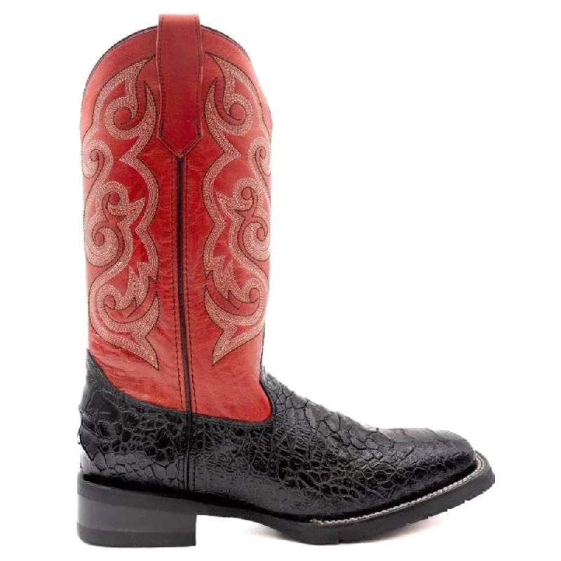 Comfortable Winter Sneakers Kai Embroidered Square Toe Cowboy Boots