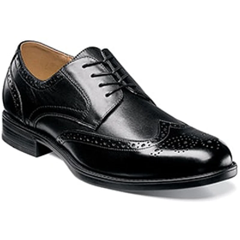 Durable Flip Flops Florsheim Midtown Wingtip Oxford Black Leather (Men's)
