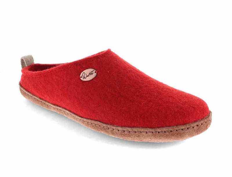 High Fashion Footwear WoolFit® 'Tundra' Eco-Friendly Slippers, red