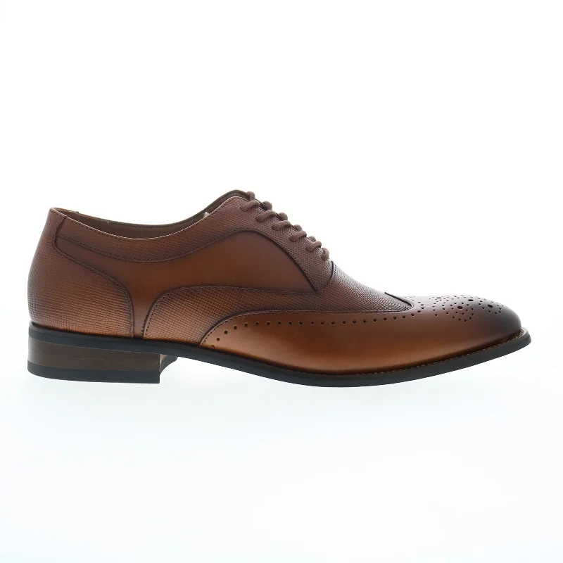 Luxury Hiking Shoes La Milano Julian A120065 Mens Brown Oxfords Wingtip & Brogue Shoes
