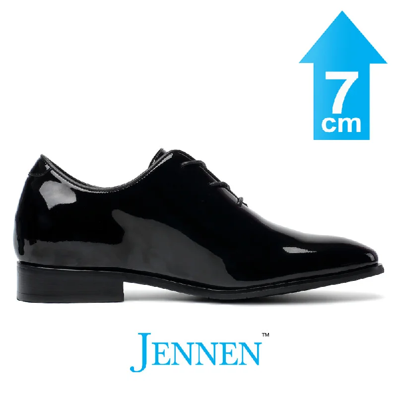 Comfortable Formal Footwear Mr. Assange Black 7cm | 2.8 inches Taller Patent Wedding Shoes for Men Comfortable Formal Footwear Mr. Assange Black 7cm | 2.8 inches Taller Patent Wedding Shoes for Men