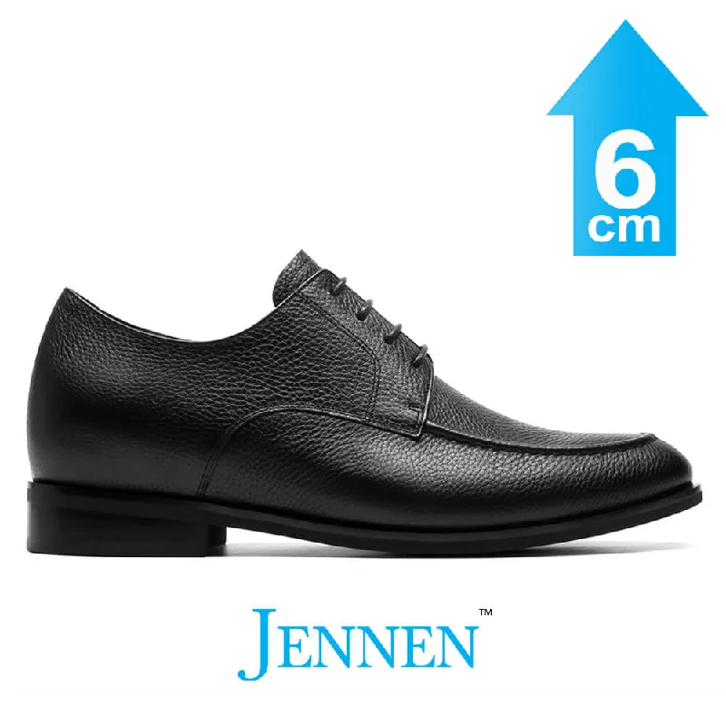 Outdoor Work Boots Dr. Malone 6cm | 2.4 inches Black Hidden Heel Dress Shoes