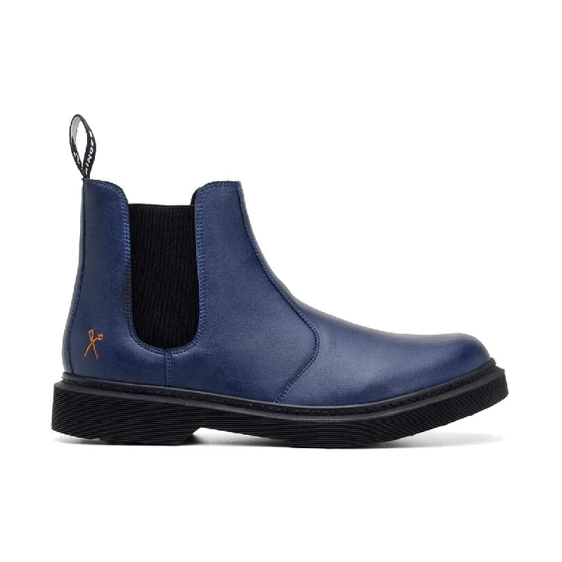 Winter Hiking Sneakers 'Brick Lane' vegan Chelsea boot by King55 - navy
