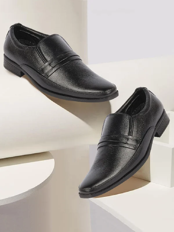 High Quality Sneakers Men Black Genuine Leather Formal Office Work Round Toe Slip On Shoes with Comfort EVA Pad Insole High Quality Sneakers Men Black Genuine Leather Formal Office Work Round Toe Slip On Shoes with Comfort EVA Pad Insole