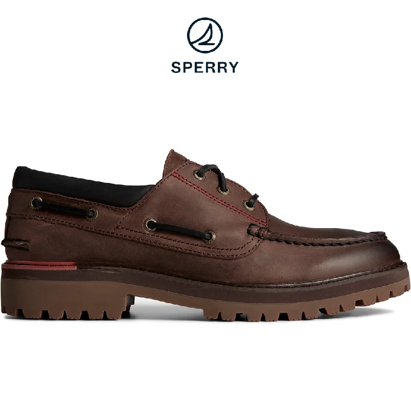 Affordable Hiking Shoes Men's Authentic Original Lug Boat Shoe - Brown (STS25156)