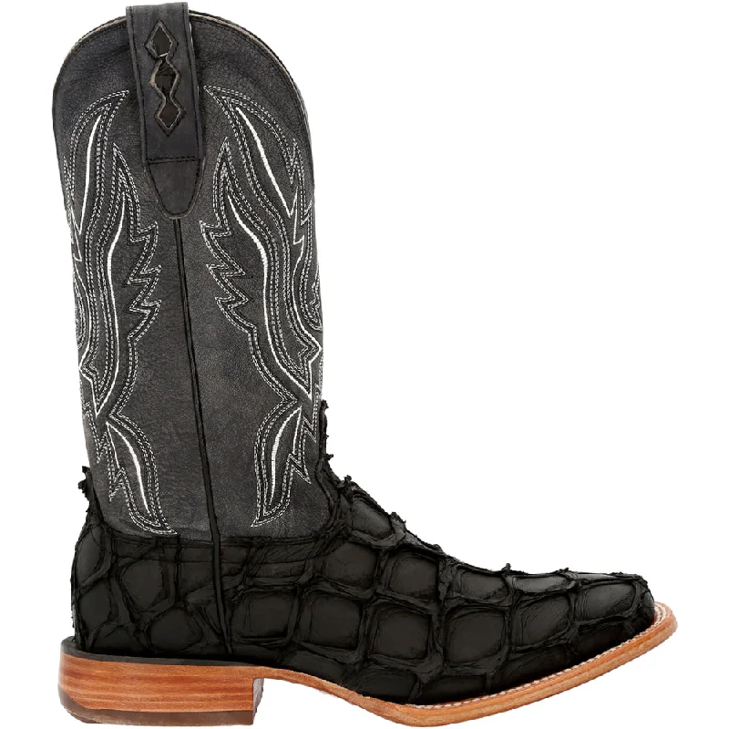 Best Formal Shoes Online Premium Exotics Pirarucu Square Toe Cowboy Boots