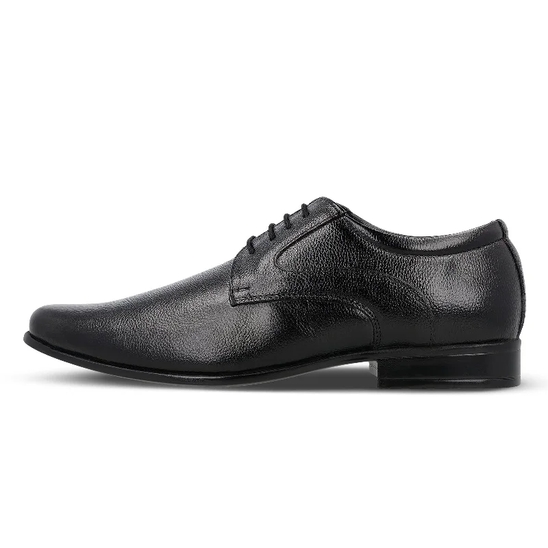 Trendy Walking Shoes JOHN TAYLOR Men's Leather Formal Shoe - JT97509 Black