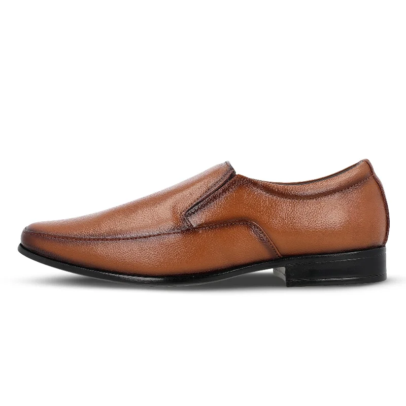 Comfortable Winter Sandals JOHN TAYLOR Men's Leather Formal Shoe - JT97510 Tan