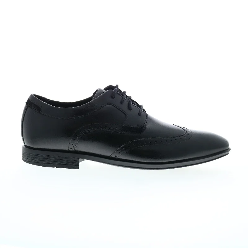 Leather Sandals For Sale Rockport Somerset Wingtip Mens Black Oxfords Wingtip & Brogue Shoes