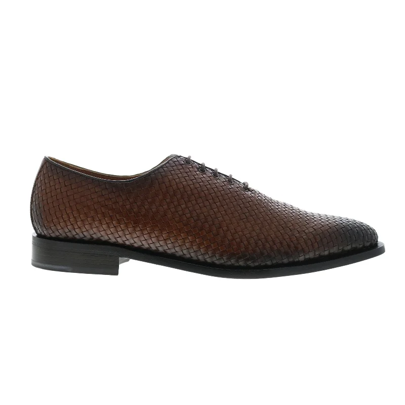 Sporty Snow Boots Bruno Magli Veleno Woven BM3VELC8W Mens Brown Oxfords Plain Toe Shoes