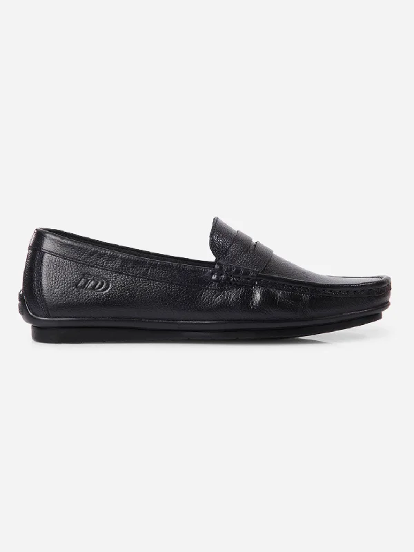 Trendy Walking Shoes Men's Black Loafers (ID6111)