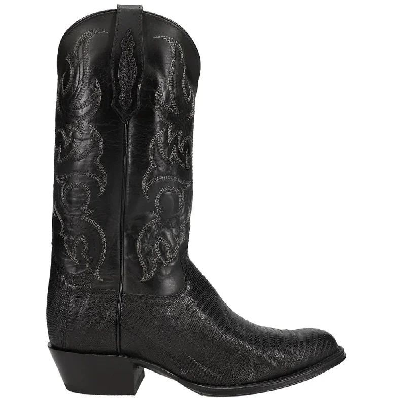 Comfortable Dress Flats Nacogdoches 13 Inch Teju Lizard Round Toe Cowboy Boots