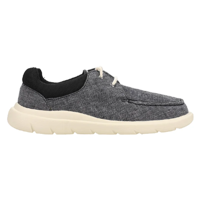 Comfortable Heeled Shoes Captain's Moc Chambray Casual Shoes