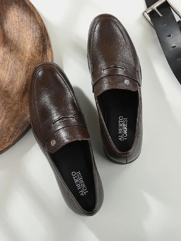 Comfortable Athletic Shoes Alberto Torresi Genuine Leather Brown Slipon Formal Shoes For Men Comfortable Athletic Shoes Alberto Torresi Genuine Leather Brown Slipon Formal Shoes For Men