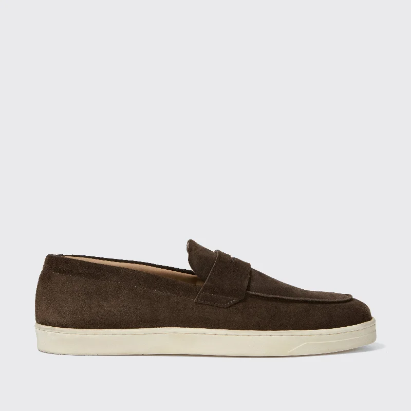 Slip-On Winter Shoes Burton Velvet Suede Dark Brown