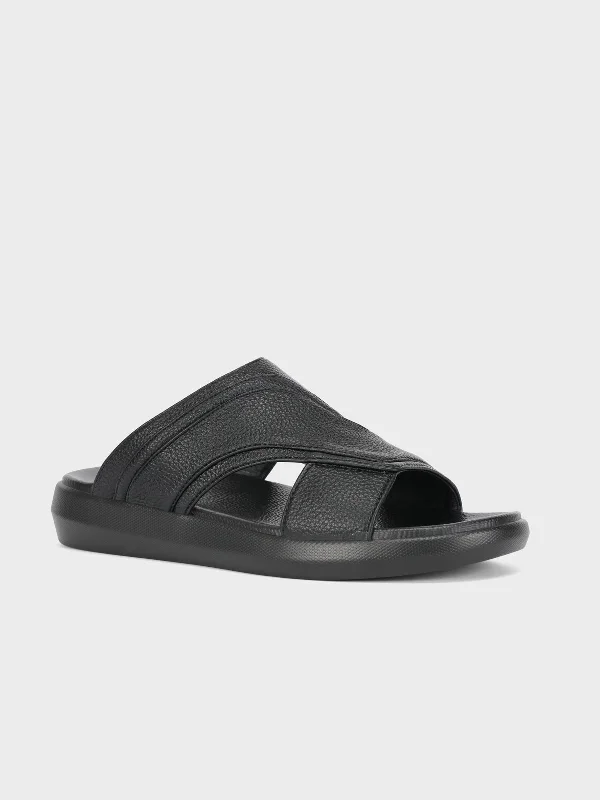 Leather Sandals For Sale Mens "TIMON" Casual Open Toe Slippers