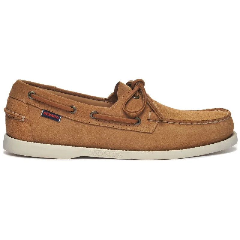 Comfortable Lace-Up Boots Portland Roughout - Cognac