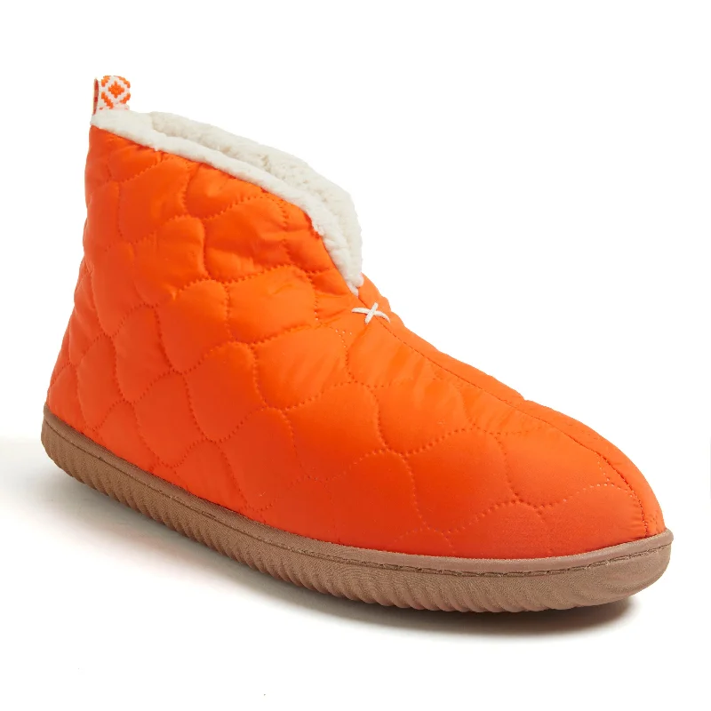 Comfortable Lace-Up Boots Dearfoams Men's Warm Up Bootie Slipper