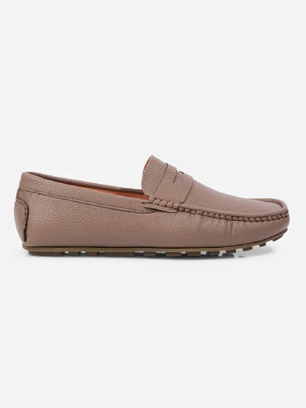 Best Formal Shoes Online Men's Oak Brown Moc Toe Casual Loafer (IX4110)