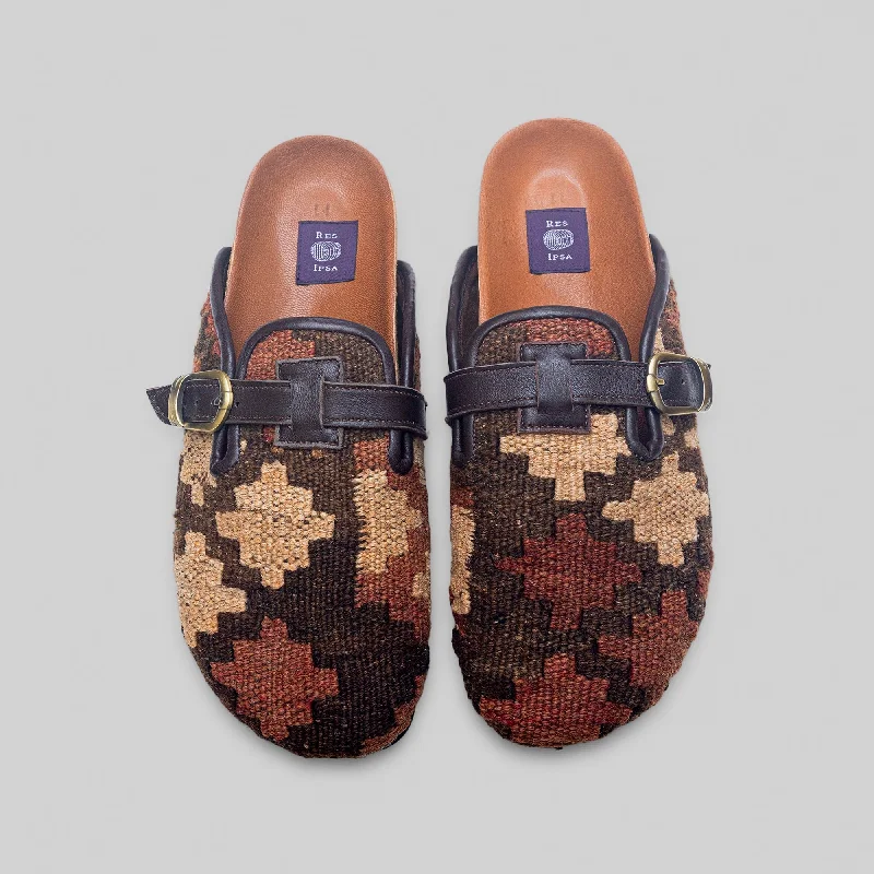 Comfortable Dress Flats Men's Kilim Clog Size 11