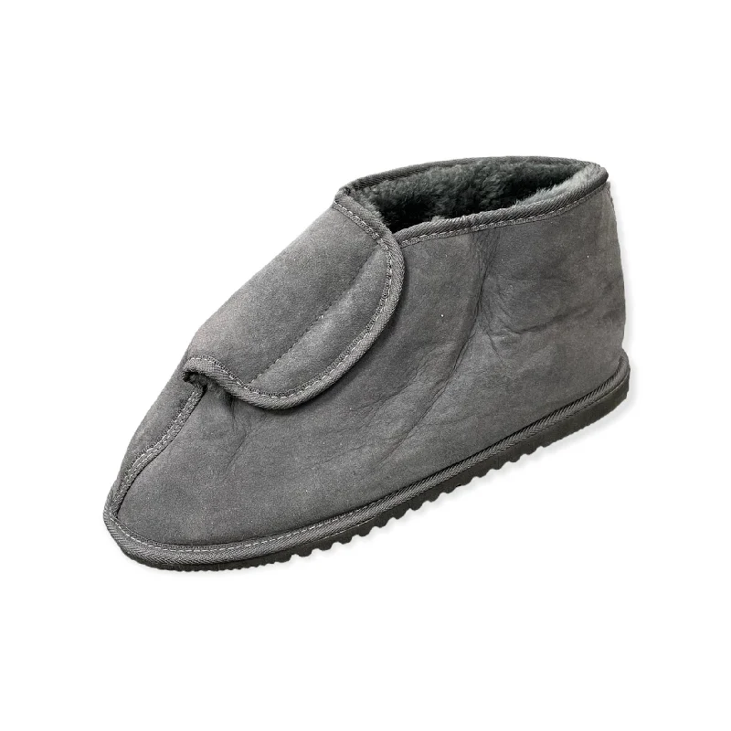 Classic Hiking Footwear Medical Scuff Boot - Charcoal