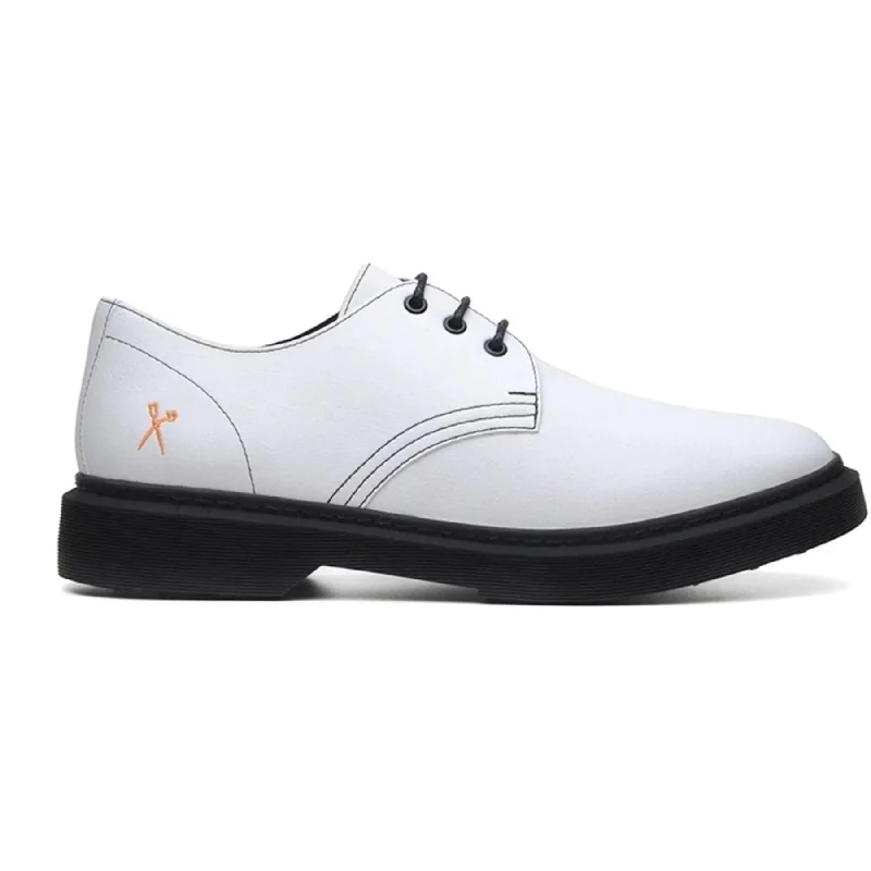 Comfortable Hiking Footwear 'Derby UK 2' vegan lace-up shoe by King55 - white