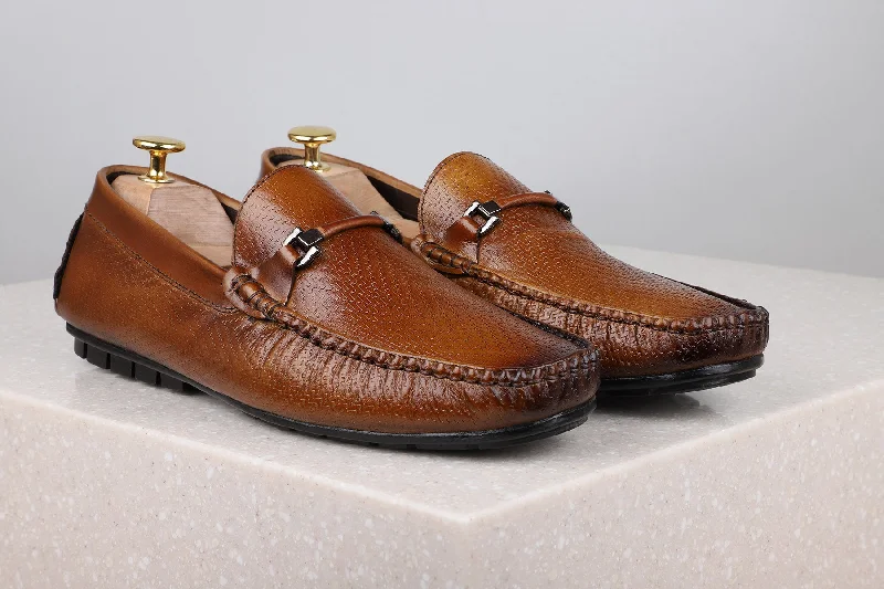 Casual Winter Shoes Driving Shoes-Tan