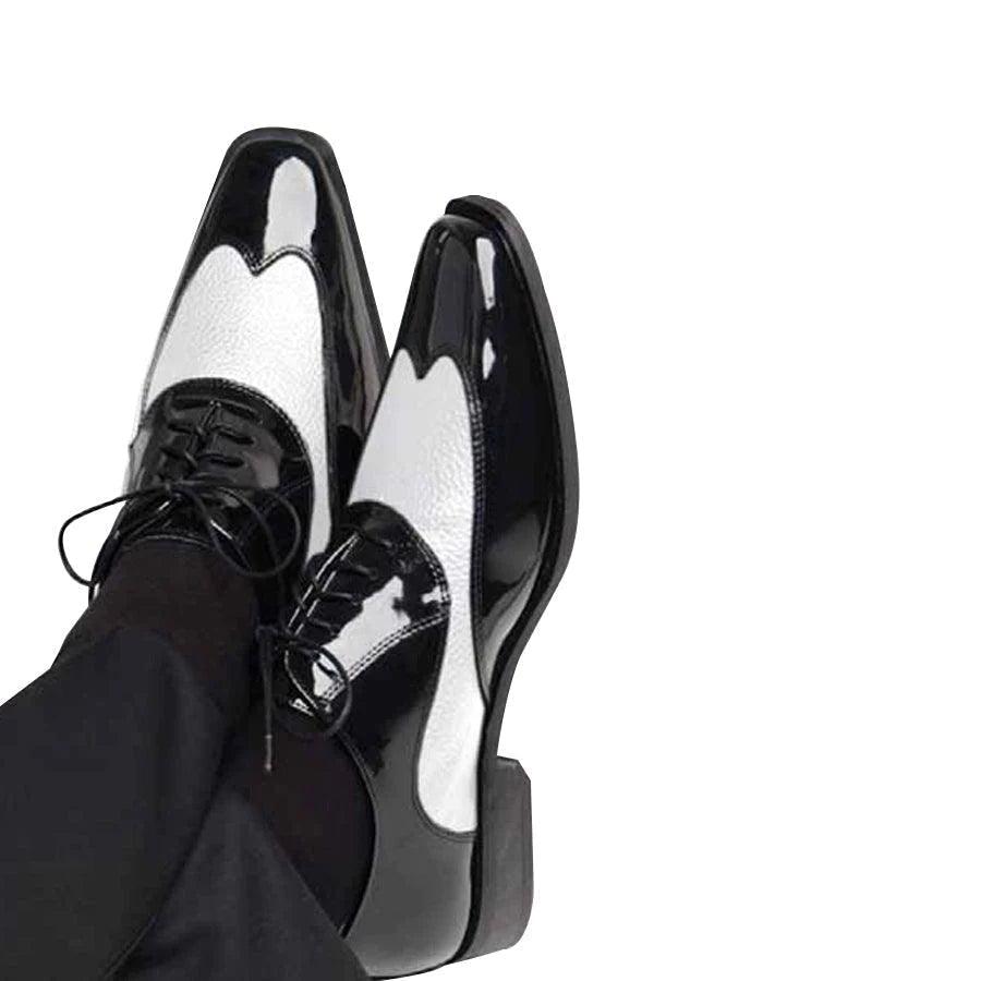 Best Flat Shoes Online Tuxedo Shoes Black/White Harlem Knights style