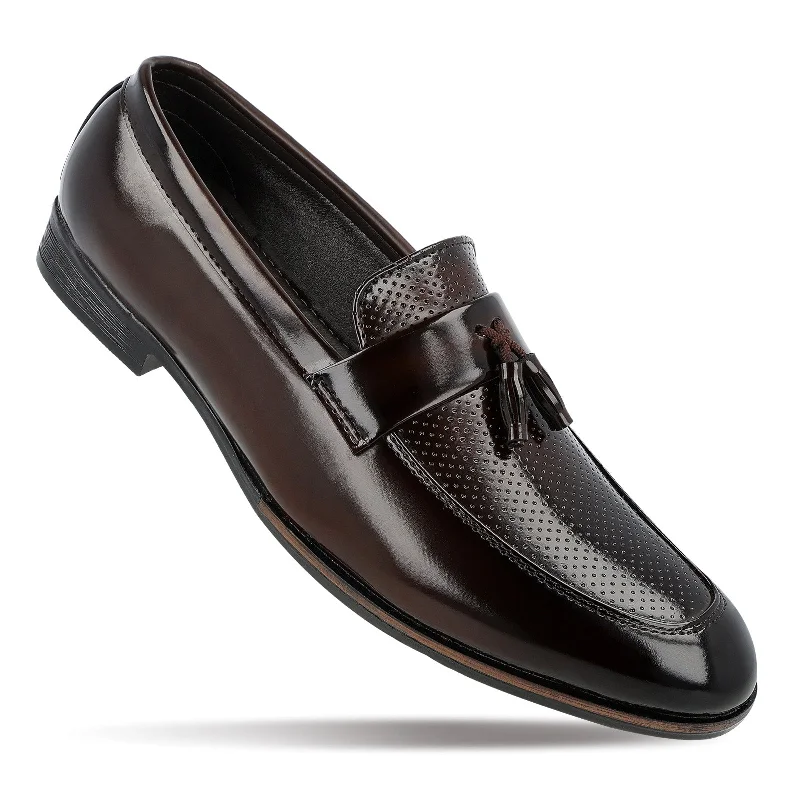 Fashionable Work Sneakers Men's Loafer Formal Shoes - WC97081 Brown