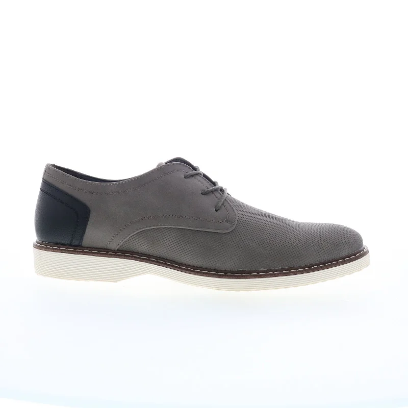 Fashionable Work Boots Steve Madden M-Onslow Mens Gray Oxfords & Lace Ups Plain Toe Shoes