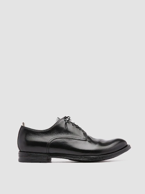 Affordable Hiking Shoes ANATOMIA 012 - Black Leather Derby Shoes