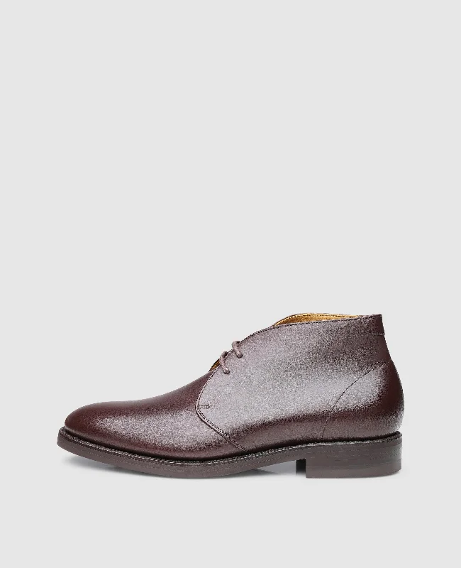 Comfortable Lace-Up Boots No. 613 - Dark Brown