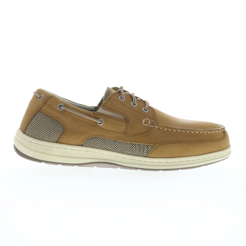 Comfortable Platform Shoes Dockers Beacon 90-38611 Mens Brown Leather Loafers & Slip Ons Boat Shoes