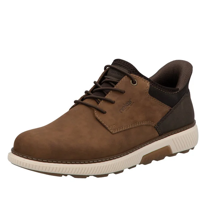 Comfortable Running Sneakers Mens Rieker Stan 57 in Brown/Braun/Schoko