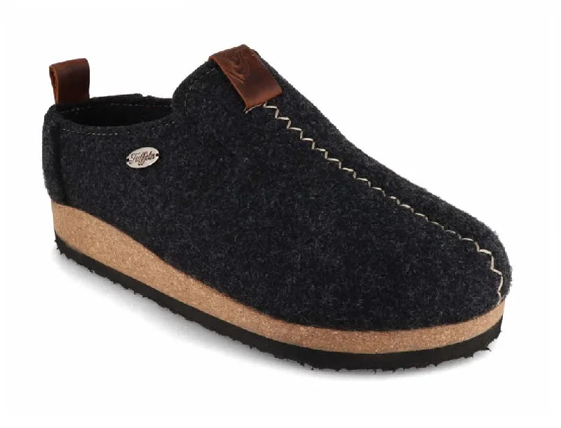 Fashionable Loafers For Sale Tuffeln® Wool Slippers with Arch Support «Heimkehr», dark grey