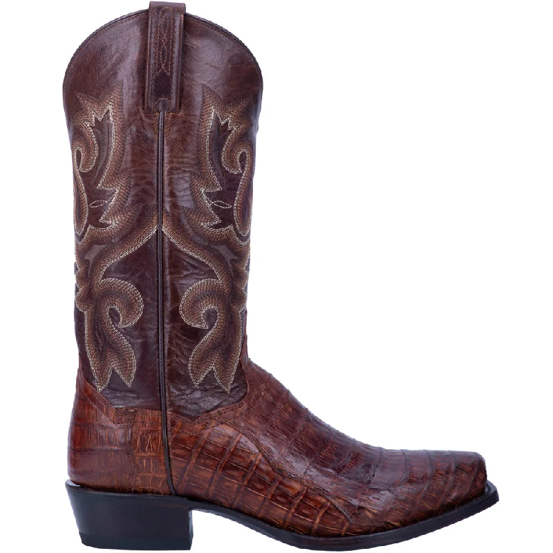 Best Sneakers For Work Bayou Caiman Embroidered Square Toe Cowboy Boots