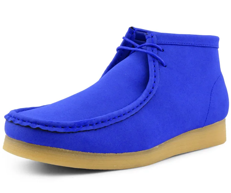 Comfortable Lace-Up Boots Jason2 Royal